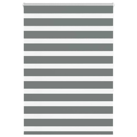 Estor cebra gris oscuro 100x150cm tejido ancho 95,9cm poliéster by , Blinds and blinds - Ref: Foro24-4014131, Price: 30,72 €,...