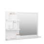 Badezimmerspiegel aus weiß glänzendem Sperrholz 60x10,5x45 cm von vidaXL, Badezimmerwaschtische - Ref: Foro24-805012, Preis: ...