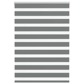 Estor cebra gris oscuro tejido ancho 100,9 cm poliéster de , Persianas y estores - Ref: Foro24-4014106, Precio: 21,82 €, Desc...