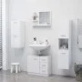 Badezimmerspiegel aus weiß glänzendem Sperrholz 60x10,5x45 cm von vidaXL, Badezimmerwaschtische - Ref: Foro24-805012, Preis: ...