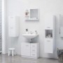 Badezimmerspiegel aus weiß glänzendem Sperrholz 60x10,5x45 cm von vidaXL, Badezimmerwaschtische - Ref: Foro24-805012, Preis: ...