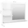 Badezimmerspiegel aus weiß glänzendem Sperrholz 60x10,5x45 cm von vidaXL, Badezimmerwaschtische - Ref: Foro24-805012, Preis: ...