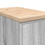 Armario de garaje de madera maciza pino gris Sonoma 30x51x85 cm by , Armarios industriales - Ref: Foro24-860558, Price: 45,04...