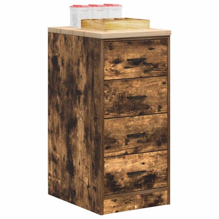 Armario de almacenamiento para garaje roble ahumado 40x51x85 cm de , Armarios industriales - Ref: Foro24-860593, Precio: 80,8...