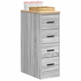 Armario de garaje de madera maciza pino gris Sonoma 30x51x85 cm by , Armarios industriales - Ref: Foro24-860585, Price: 84,06...