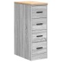 Armario de garaje de madera maciza pino gris Sonoma 30x51x85 cm de , Armarios industriales - Ref: Foro24-860585, Precio: 86,9...