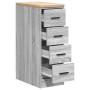 Armario de garaje de madera maciza pino gris Sonoma 30x51x85 cm de , Armarios industriales - Ref: Foro24-860585, Precio: 86,9...