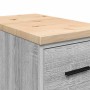Armario de garaje de madera maciza pino gris Sonoma 30x51x85 cm de , Armarios industriales - Ref: Foro24-860585, Precio: 86,9...