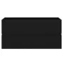 Armario para lavabo madera contrachapada negro 90x38,5x45 cm de vidaXL, Muebles de baño - Ref: Foro24-804756, Precio: 48,13 €...