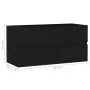 Armario para lavabo madera contrachapada negro 90x38,5x45 cm de vidaXL, Muebles de baño - Ref: Foro24-804756, Precio: 48,13 €...