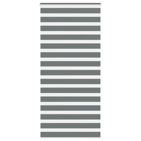 Estor cebra gris oscuro tejido ancho 100,9 cm poliéster by , Blinds and blinds - Ref: Foro24-4014184, Price: 30,53 €, Discoun...