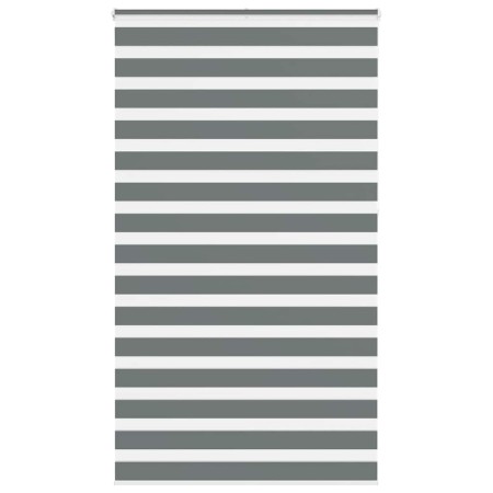 Estor cebra gris oscuro tejido ancho 130,9 cm poliéster by , Blinds and blinds - Ref: Foro24-4014190, Price: 35,01 €, Discoun...