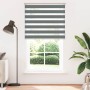 Estor cebra gris oscuro tejido ancho 130,9 cm poliéster by , Blinds and blinds - Ref: Foro24-4014190, Price: 35,01 €, Discoun...