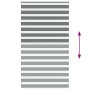Estor cebra gris oscuro tejido ancho 130,9 cm poliéster by , Blinds and blinds - Ref: Foro24-4014190, Price: 35,01 €, Discoun...