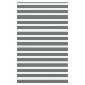Estor cebra gris oscuro tejido ancho 140,9 cm poliéster by , Blinds and blinds - Ref: Foro24-4014192, Price: 37,10 €, Discoun...