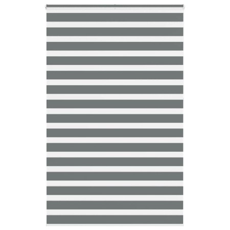 Estor cebra gris oscuro tejido ancho 140,9 cm poliéster by , Blinds and blinds - Ref: Foro24-4014192, Price: 37,10 €, Discoun...