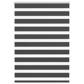 Estor cebra negro 100x150 cm tejido ancho 95,9 cm poliéster by , Blinds and blinds - Ref: Foro24-4014235, Price: 29,63 €, Dis...