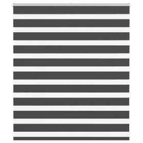 Estor cebra negro 125x100 cm tejido ancho 120,9 cm poliéster by , Blinds and blinds - Ref: Foro24-4014214, Price: 23,14 €, Di...