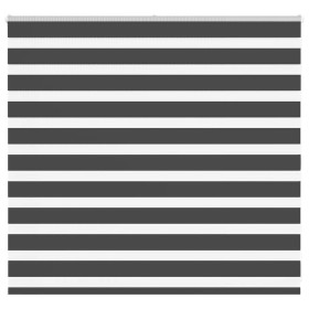 Estor cebra negro 160x100 cm tejido ancho 155,9 cm poliéster by , Blinds and blinds - Ref: Foro24-4014221, Price: 31,34 €, Di...