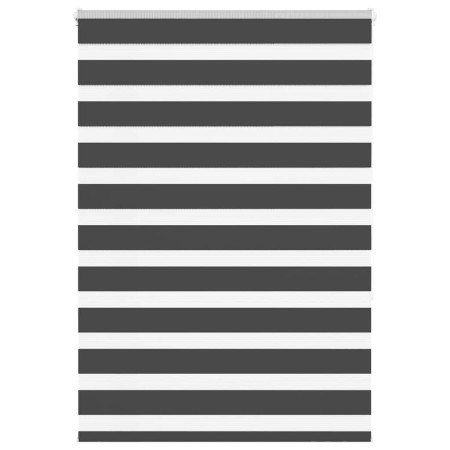 Estor cebra negro 110x150 cm tejido ancho 105,9 cm poliéster de , Persianas y estores - Ref: Foro24-4014237, Precio: 28,58 €,...