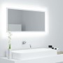 LED-Badezimmerspiegel aus weißem Acrylglas 90x8,5x37 cm von vidaXL, Badezimmerwaschtische - Ref: Foro24-804932, Preis: 49,54 ...