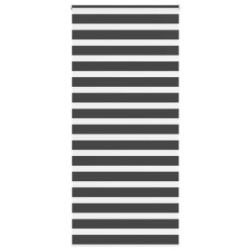 Estor cebra negro 110x200 cm tejido ancho 105,9 cm poliéster by , Blinds and blinds - Ref: Foro24-4014263, Price: 30,67 €, Di...