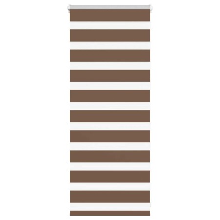Estor cebra marrón 60x100 cm tejido ancho 55,9 cm poliéster de , Persianas y estores - Ref: Foro24-4014305, Precio: 19,42 €