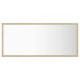 LED-Badezimmerspiegel aus Acryl in der Farbe Sonoma-Eiche, 90 x 8,5 x 37 cm von vidaXL, Badezimmerwaschtische - Ref: Foro24-8...