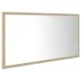 Espejo de baño LED acrílico color roble Sonoma 90x8,5x37 cm de vidaXL, Tocadores de baño - Ref: Foro24-804935, Precio: 47,20 ...