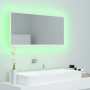 LED-Badezimmerspiegel aus weißem Acrylglas 90x8,5x37 cm von vidaXL, Badezimmerwaschtische - Ref: Foro24-804932, Preis: 49,54 ...