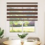 Estor cebra marrón 125x100 cm tejido ancho 120,9 cm poliéster by , Blinds and blinds - Ref: Foro24-4014318, Price: 23,14 €, D...