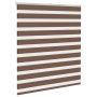 Estor cebra marrón 125x100 cm tejido ancho 120,9 cm poliéster by , Blinds and blinds - Ref: Foro24-4014318, Price: 23,14 €, D...