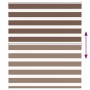 Estor cebra marrón 125x100 cm tejido ancho 120,9 cm poliéster by , Blinds and blinds - Ref: Foro24-4014318, Price: 23,14 €, D...