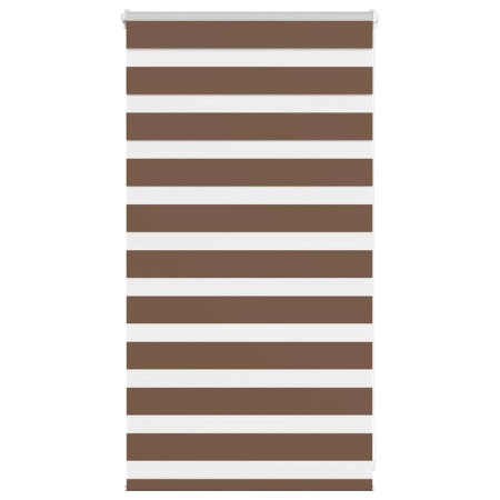 Estor cebra marrón 90x100 cm tejido ancho 85,9 cm poliéster by , Blinds and blinds - Ref: Foro24-4014311, Price: 22,49 €, Dis...