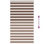 Estor cebra marrón 125x200 cm tejido ancho 120,9 cm poliéster von , Jalousien und Jalousien - Ref: Foro24-4014370, Preis: 26,...