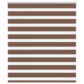 Estor cebra marrón 130x150 cm tejido ancho 125,9 cm poliéster by , Blinds and blinds - Ref: Foro24-4014345, Price: 30,84 €, D...