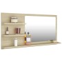 Badezimmerspiegel aus Sonoma-Eichensperrholz, 90 x 10,5 x 45 cm von vidaXL, Badezimmerwaschtische - Ref: Foro24-805018, Preis...