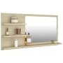Badezimmerspiegel aus Sonoma-Eichensperrholz, 90 x 10,5 x 45 cm von vidaXL, Badezimmerwaschtische - Ref: Foro24-805018, Preis...