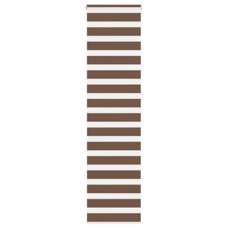 Estor cebra marrón 65x200 cm tejido ancho 60,9 cm poliéster by , Blinds and blinds - Ref: Foro24-4014358, Price: 22,58 €, Dis...