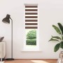 Estor cebra marrón 65x200 cm tejido ancho 60,9 cm poliéster de , Persianas y estores - Ref: Foro24-4014358, Precio: 22,58 €