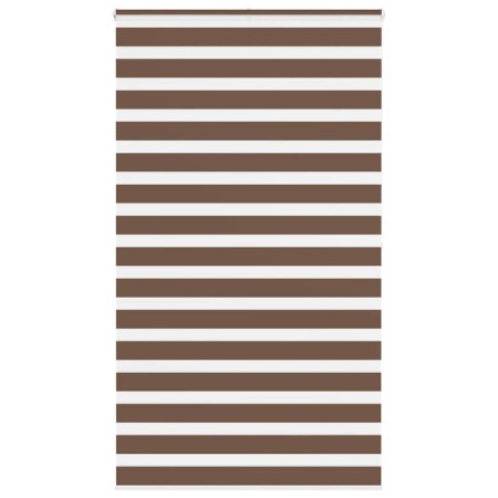 Estor cebra marrón 135x200 cm tejido ancho 130,9 cm poliéster by , Blinds and blinds - Ref: Foro24-4014372, Price: 28,25 €, D...