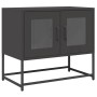 Mueble para TV acero laminado en frío negro 68x39x60,5 cm de , Muebles TV - Ref: Foro24-853332, Precio: 69,91 €, Descuento: %