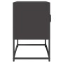 Mueble para TV acero laminado en frío negro 68x39x60,5 cm de , Muebles TV - Ref: Foro24-853332, Precio: 69,91 €, Descuento: %