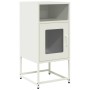 Mesita de noche acero laminado en frío blanco 36x39x78 cm de , Aparadores - Ref: Foro24-853415, Precio: 47,86 €