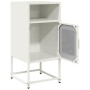 Mesita de noche acero laminado en frío blanco 36x39x78 cm de , Aparadores - Ref: Foro24-853415, Precio: 47,86 €
