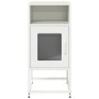 Mesita de noche acero laminado en frío blanco 36x39x78 cm de , Aparadores - Ref: Foro24-853415, Precio: 47,86 €