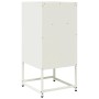 Mesita de noche acero laminado en frío blanco 36x39x78 cm de , Aparadores - Ref: Foro24-853415, Precio: 47,86 €