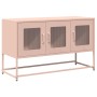 Mueble para TV acero laminado en frío rosa 100,5x39x60,5 cm by , TV Furniture - Ref: Foro24-853339, Price: 98,88 €, Discount: %