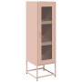 Aparador de acero laminado en frío rosa 36x39x123 cm by , Sideboards - Ref: Foro24-853393, Price: 96,09 €, Discount: %