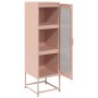 Aparador de acero laminado en frío rosa 36x39x123 cm by , Sideboards - Ref: Foro24-853393, Price: 96,09 €, Discount: %